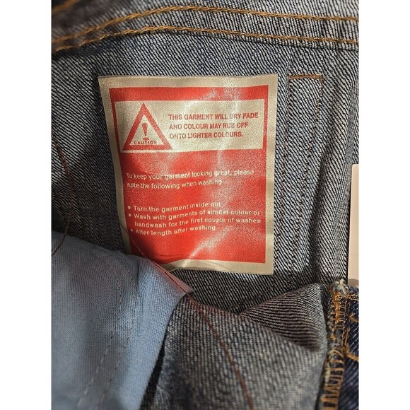 Vintage Y2K Abercrombie & Fitch Jean Mini Skirt Bedazzle Size 27 Womens 4 NWT - Picture 5 of 14